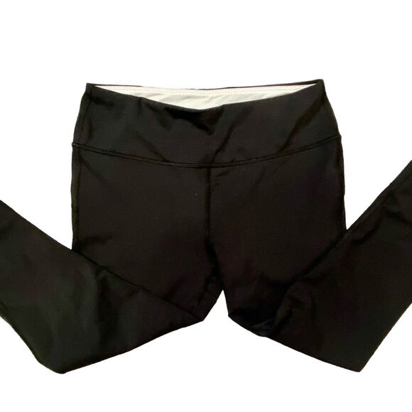 Marika Sport High Waist Activewear Leggings Women's Size Small 4-6 Black Cropped - Picture 1 of 5